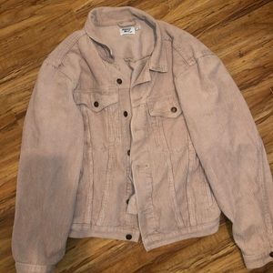 Corduroy pink jacket